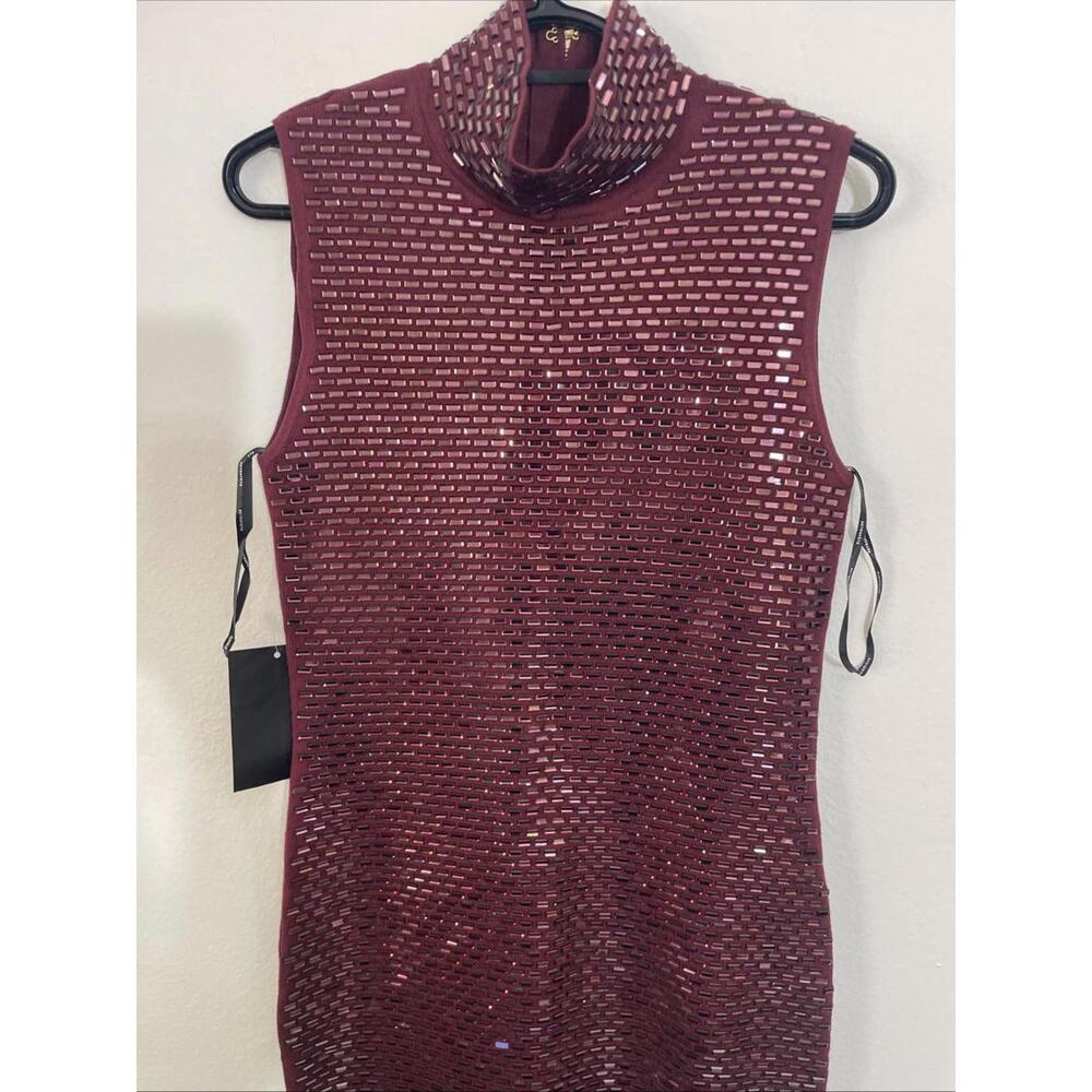 Retrofete Burgundy Sequin Maxi Dress - Picture 6 of 16